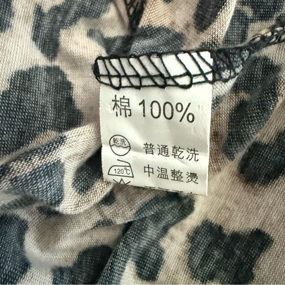 Leopard Print Stretch Bodycon Cotton Dress XS/S Knee-Length Party Chic - Picture 6 of 7